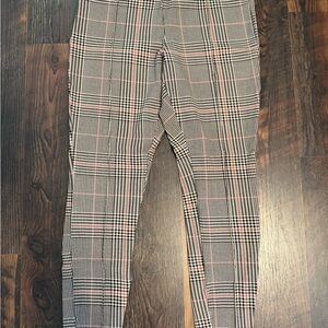 Old Navy Plaid Pants - Black, White, Pink